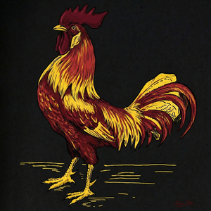 Vintage Early 1900s South Carolina Gamecock Art