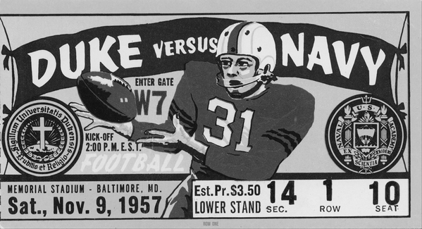 1957 Duke vs. Navy Print