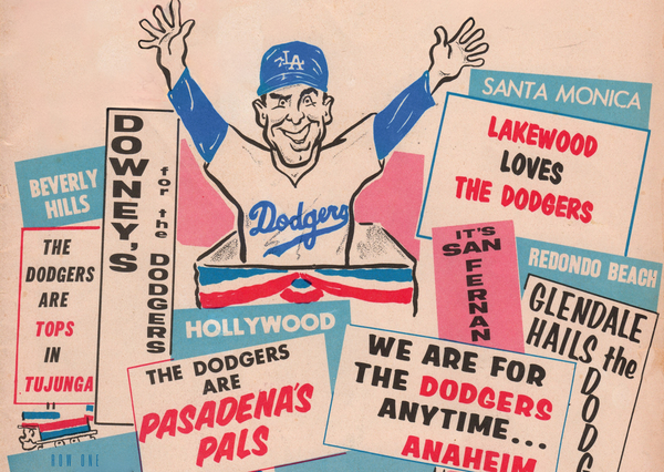 1964 LA Dodgers Art Remix Print