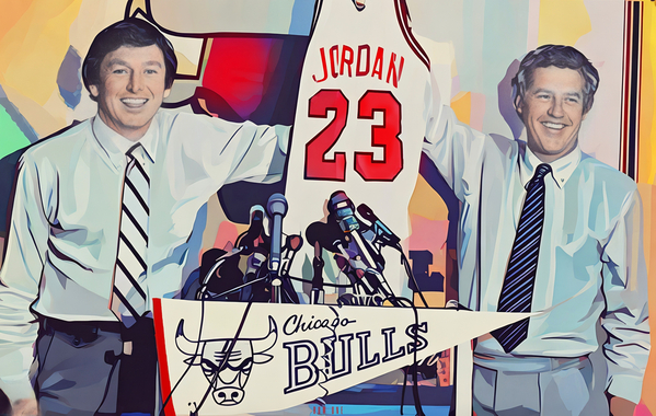 1984 Michael Jordan Bulls Jersey Pop Art  Print