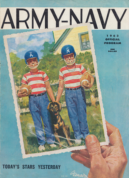 1963 Army Navy Football Cover Art by Gib Crockett by Row One Brand