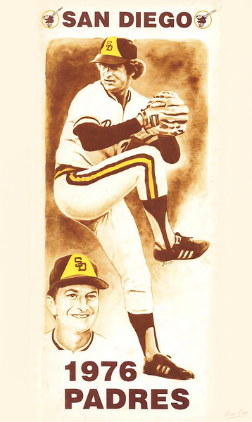 1976 San Diego Padres Art Print