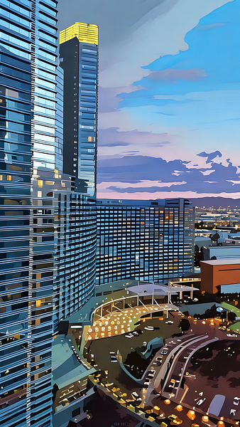 Las Vegas Evening Print