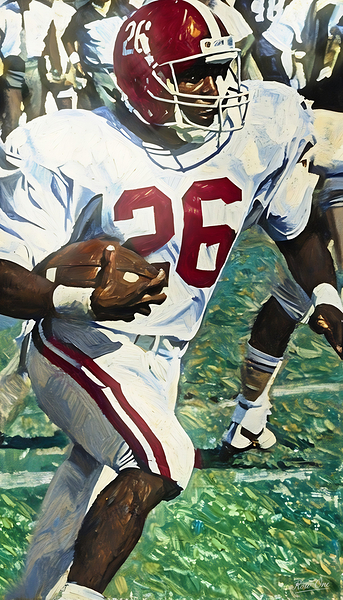 1986 Alabama Football Art Print