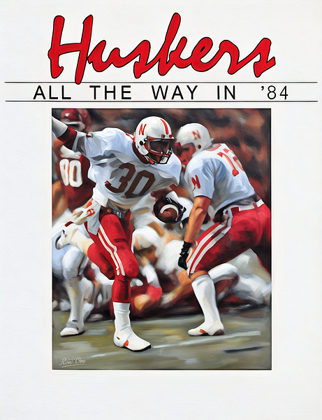 Huskers All the Way in 84 Print