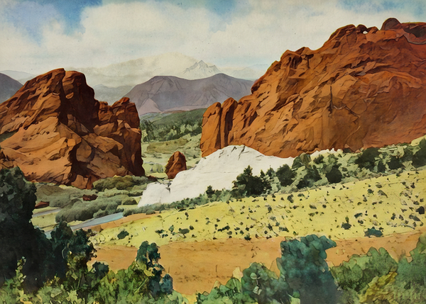 1941 colorado art Print