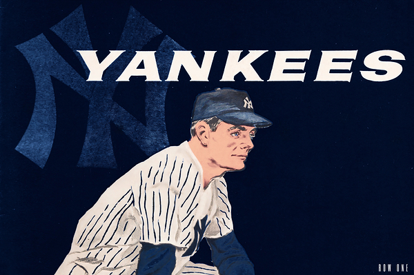 1958 New York Yankees Baseball Cover Art Remix  Print