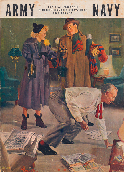 1953 Army Navy Football Cover Art Print