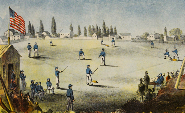1860 Baseball Art Rochester New York Print