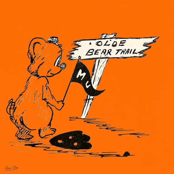 1940s Mercer Bear Cartoon Art Print