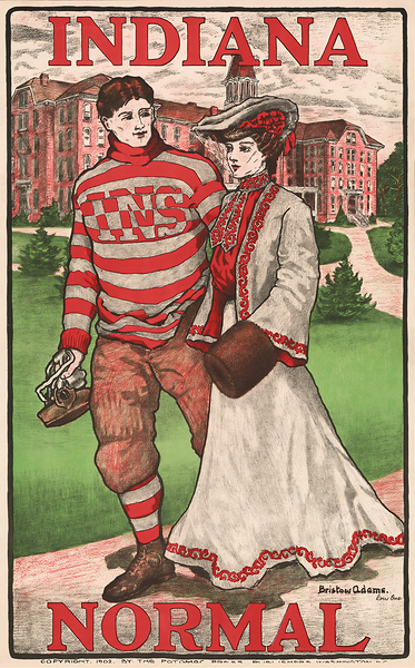 1902 indiana normal football poster Print