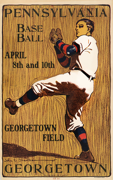 1905 georgetown pennsylvania baseball art Print