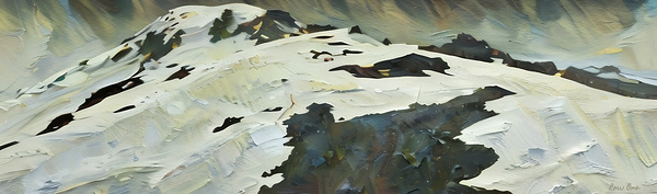 1906 mount rainier remix art Print