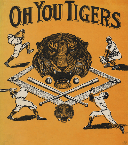 1909 Oh You Tigers Print