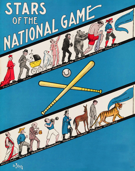 1909 Stars of the National Game Baseball Art Print