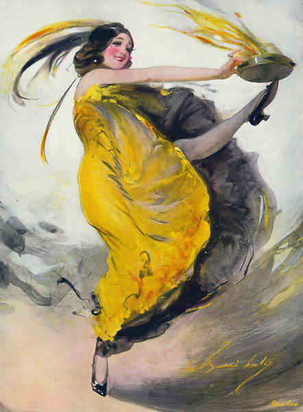 1913 the hit of the evening william barribal Print