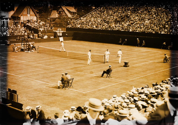 1914 International Lawn Tennis Match Photo Art Print