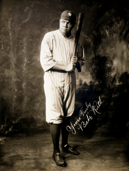 1920 Yours Truly Babe Ruth Photo Print