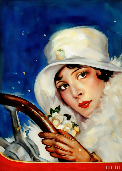 1920s Winter Drive Print