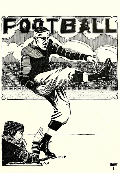 1924 football art row1 Print