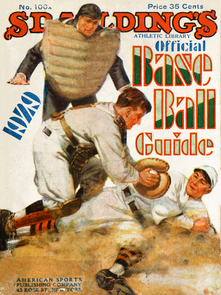1929 Spalding Baseball Guide Cover Print Print