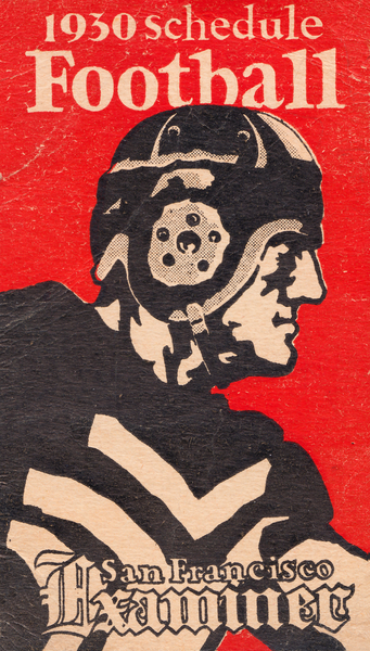 1930 san francisco examiner football art Print