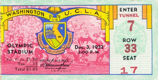 1932 Washington vs. UCLA Print