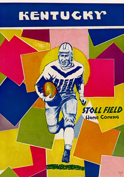 1932 kentucky football art remix Print