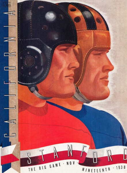 1938 Cal vs. Stanford Big Game Program Cover Art Print