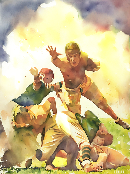 1938 Sunny Day Touchdown Print