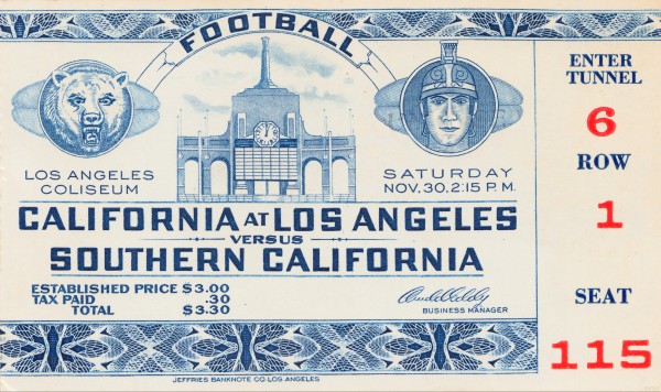 1940 USC vs. UCLA Print