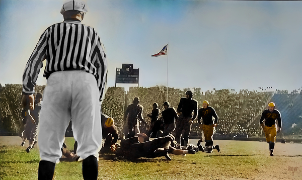 1941 michigan football art  Print