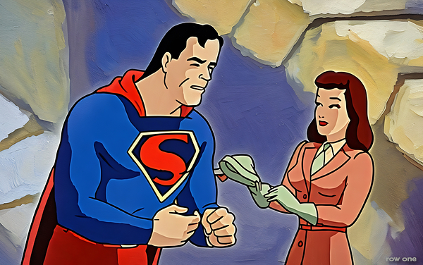 1942 Superman and Lois Print