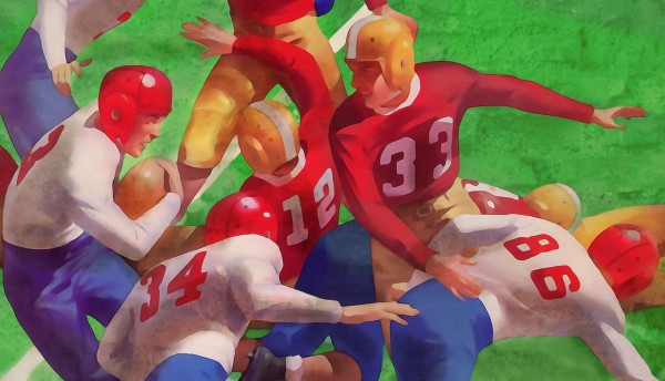 Best Cyber Monday Gift Ideas 2021 Football Colorful Action Art Print