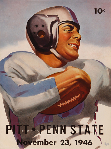 1946 Penn State vs. Pitt Football Cover Art Print