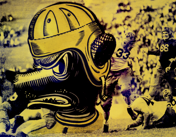 Vintage 1940s Cal Bear Art Print