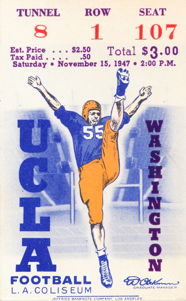 1947 UCLA vs. Washington Print
