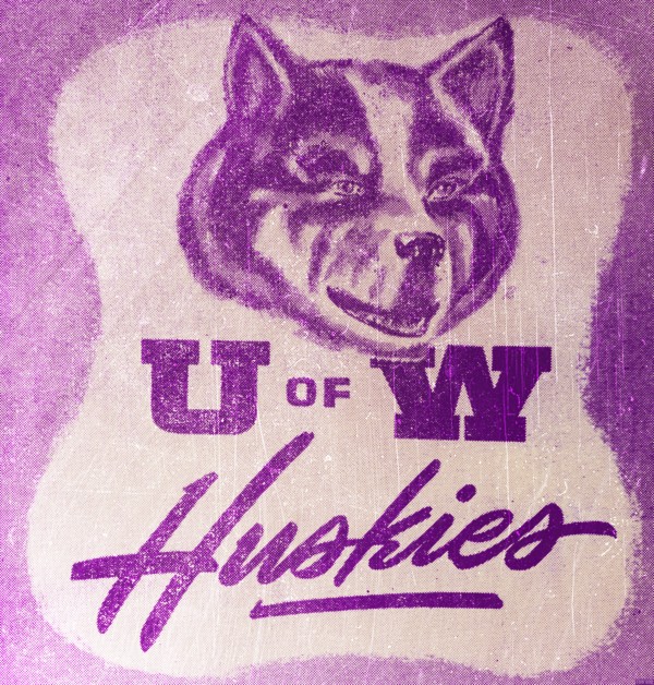 1948 Vintage Washington Huskies Art Print