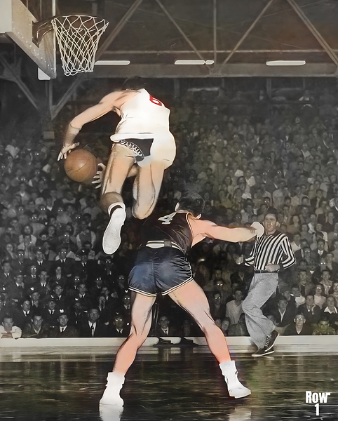 1948 indiana basketball action art Print