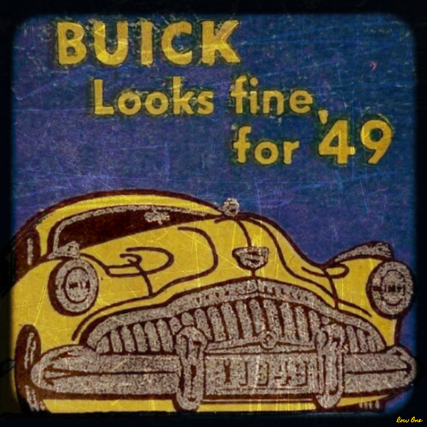 1949 buick car art Print