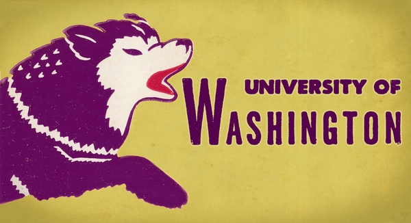 1950 Washington Husky Ticket Remix Art Print
