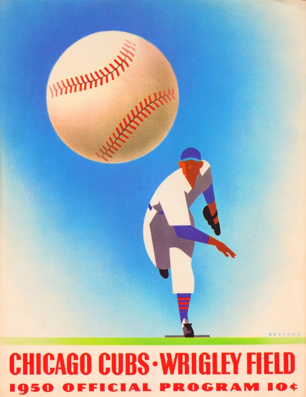 1950 Chicago Cubs Program Print