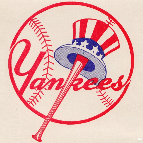 1950s New York Yankees Vintage Decal Art Print