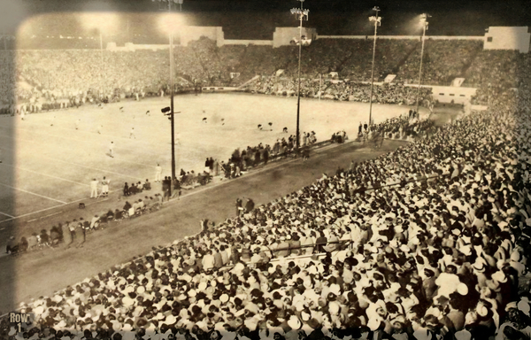 1950s arizona night football game row1 Print