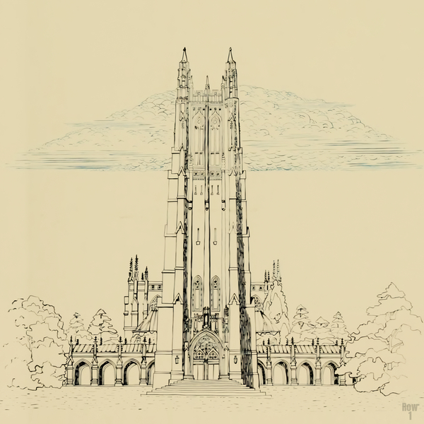 1950s Duke University Campus Art Print