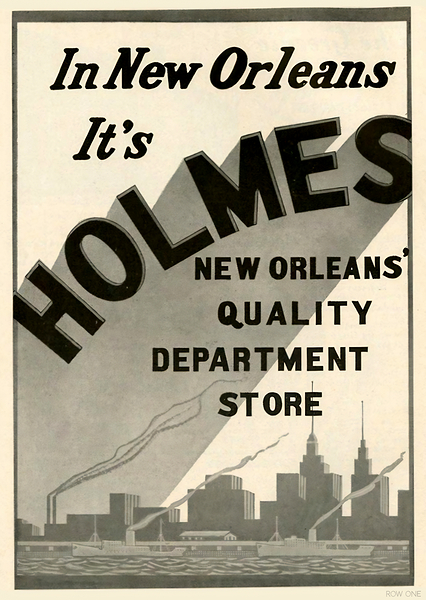 1950s holmes dept store new orleans Print