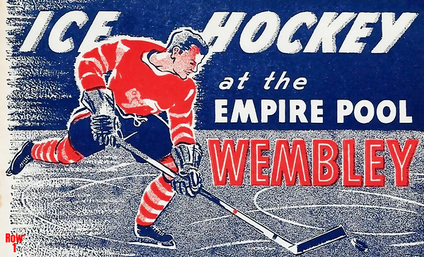 1950s ice hockey at empire pool wembley Print