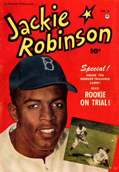 1951 Jackie Robinson Comic Book Cover Art Print