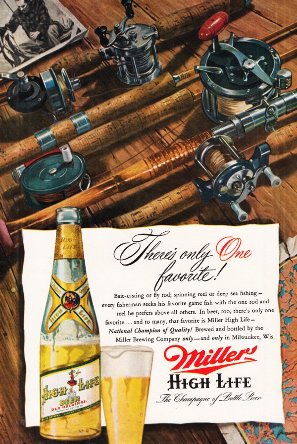 1951 Miller Beer Advertisement Art Print