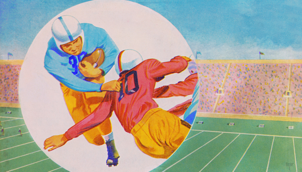 1952 Football Remix Art Print